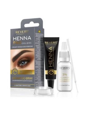 Vopsea de sprancene Henna Pro Colors, Revers, Graphite, 1.1, 15ml Engros