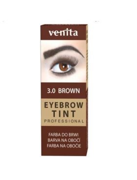 Vopsea de sprancene Professional, Pulbere Henna, Maro Inchis, 3.0, Venita, 5gr + 5grl Engros