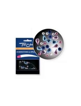 Cristale pentru corp si unghii, Top Choice, set de 25 de bucati, cu aplicator inclus Engros
