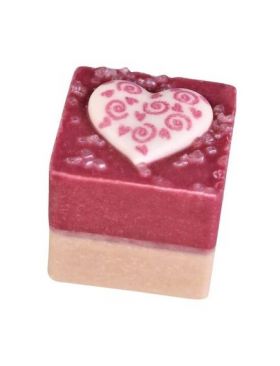 Cub de baie handmade, vegan, cu aroma de capsuni Accentra Rose 5856308, 50g Engros