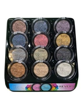 Fard de pleoape monocolor, Mineral Pure, Set mixt 12 bucati, Glitter Engros