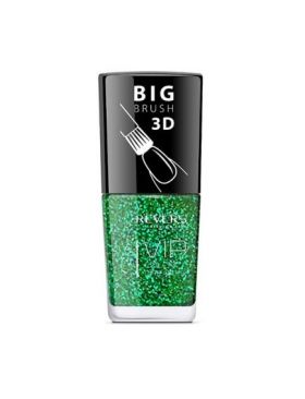 Lac de unghii Vip, 3D, Revers, sclipici verde, 12 ml, Nr 202 Engros