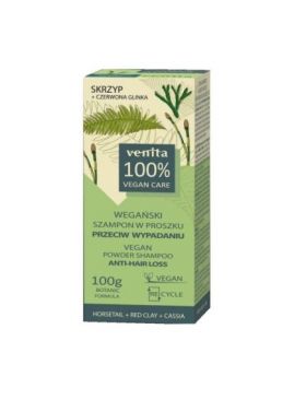 Sampon pudra cu extract de coada calului, argila si cassia pentru combaterea caderii parului Venita, 100 g Engros