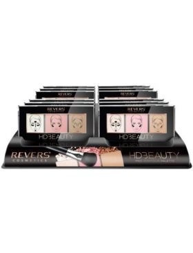 Set 12 bucati Paleta de machiaj pentru contur, Pro Contour, HD Beauty, Revers, 12,5 g Engros