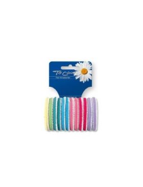 Set 12 elastice de par multicolore, Top Choice TC22234 Engros