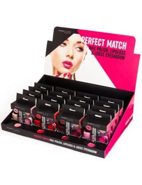 Set 24 bucati gloss, lac de unghii si fard Perfect Match 30750 Magic Studio Engros