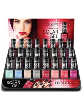 Set 24 bucati Lac de unghii Solar Gel, Revers, 12 ml, nr 25-48 Engros