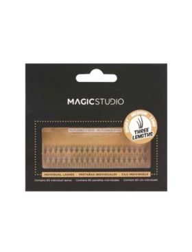 Set 60 gene individuale vegane 8-12 mm Magic Studio 10014, negre Engros