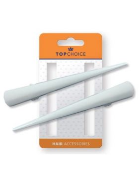 Set de 2 agrafe albe tip cioc, Top Choice 25105 Engros