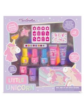 Set produse cosmetice pentru copii Little Unicorn Beauty Tin Box Martinelia 24145 Engros
