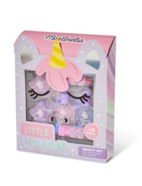Set produse cosmetice pentru copii Little Unicorn Face Box Martinelia 24159 Engros