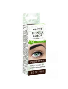 Vopsea pudra pentru sprancene Henna Venita, 04, maro, 4 g Engros