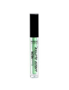 Fard de pleoape Neon Liquid Glitter Magic Studio 32009, 5 ml, verde Engros