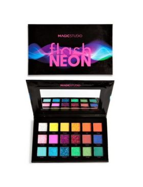 Paleta 18 farduri de pleoape Flash Neon Shadow, Magic Studio, 24500 Engros