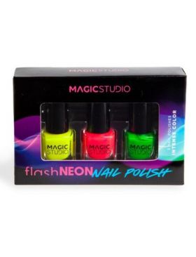 Set 3 lacuri de unghii Neon Nails Magic Studio 12264 Engros