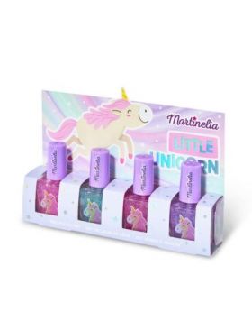 Set 4 lacuri de unghii copii Little Unicorn Martinelia 30645 Engros