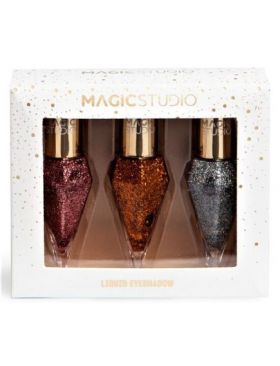 Set fard pleoape lichid Glitter Diamond Trio, Magic Studio 31129 Engros