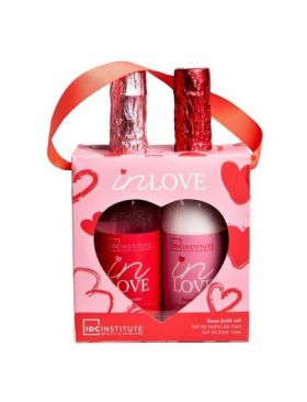 Set gel de dus si lotiune de corp In Love Rose, IDC Institute 42514, 540 ml Engros