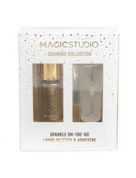 Set sclipici pulbere si adeziv Sparckle On The Go, Magic Studio, 85008 Engros