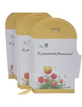 Plic de hartie engros pentru martisor 9 X 16 cm set 100/buc