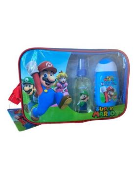 Set de baie Super Mario, 1801, cu gel de dus si apa de toaleta Engros