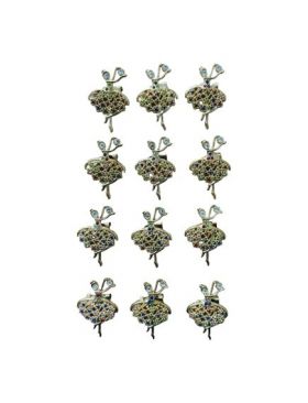 Set En-gros 12 Brose Martisor marime mica, 3.5cm, Balerina Eleganta