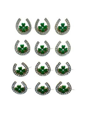 Set En-gros 12 Brose Martisor marime mica, 3.5cm, Potcoava Norocoasa