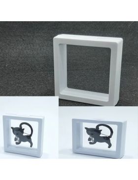 Set engros 10/buc cutie de plastic pentru brosa tipla transparenta, 7 cm