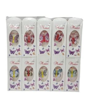 Set engros 20/buc martisoare fluture cu magnet culori mixte