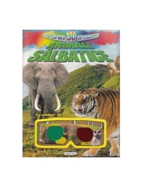 Cartea mea 3D de colorat Animale salbatice