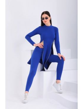 COMPLEU 2 PIESE CU FERMOAR IMPRIMEU STRIAT EVAZATI 1