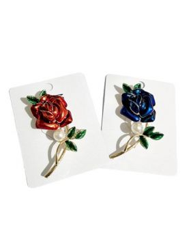 Set engros 12/buc brose elegante "Trandafir"