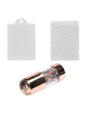 Set stampila unghii Crystal Color W7 Engros