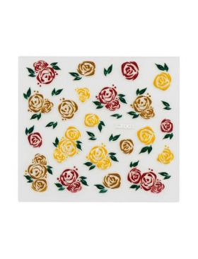 Abtibild unghii floare galbena 5D LX001