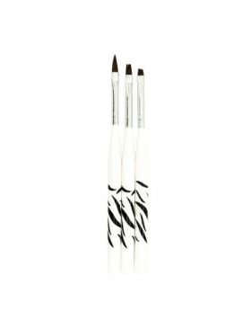 Pensule Gel/Acryl 3 set zebra