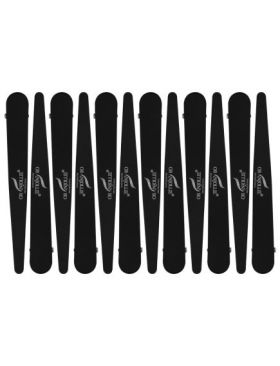 Clips Engros negru silicon 12 la set