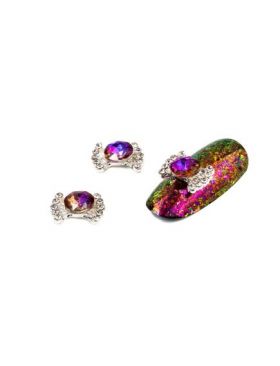 Cristale pentru unghii Fundita Multicolor Nr 67 Set 3 buc