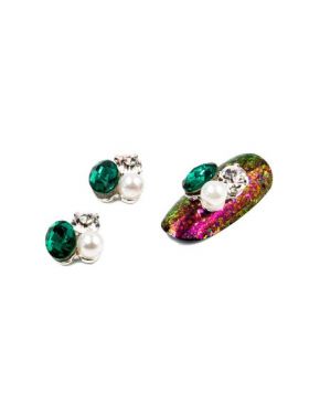 Cristale pentru unghii Green Crystal Nr 75 Set 3 buc