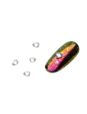 Cristale pentru unghii Inimioare Multicolor Nr 12 Set 5 buc