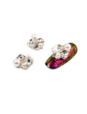 Cristale pentru unghii Multicolor Nr 90 Set 3 buc