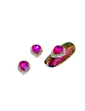 Cristale pentru unghii Pink Crystal Nr 102 Set 3 buc