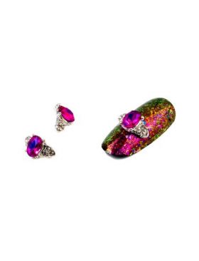 Cristale pentru unghii Pink Crystal Nr 66 Set 3 buc