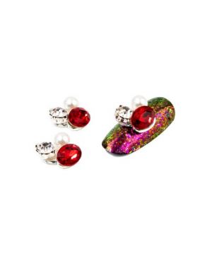 Cristale pentru unghii Red Crystal Nr 83 Set 3 buc