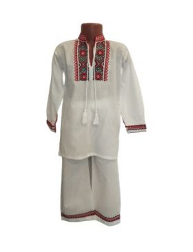 Compleu 2 piese Engros pentru baieti, cu model traditional, port popular