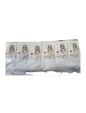 Dres Engros pentru fete, alb, cu model