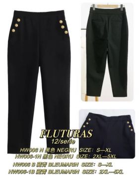 Pantaloni Engros pentru femei, casual, cu talie inalta