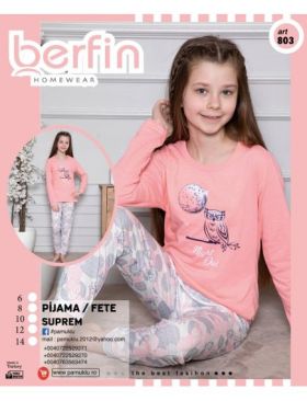 Pijama Copii Fetite Berfin 803 Engros