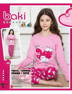 Pijama Copii Fetite Penye 3004 Engros