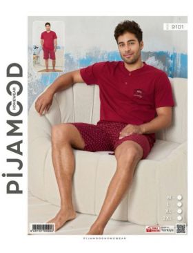 Pijamale scurte Engros pentru barbati, Pijamood, cu model imprimat