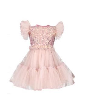 Rochie fete model Antonia en-gros, paiete roz